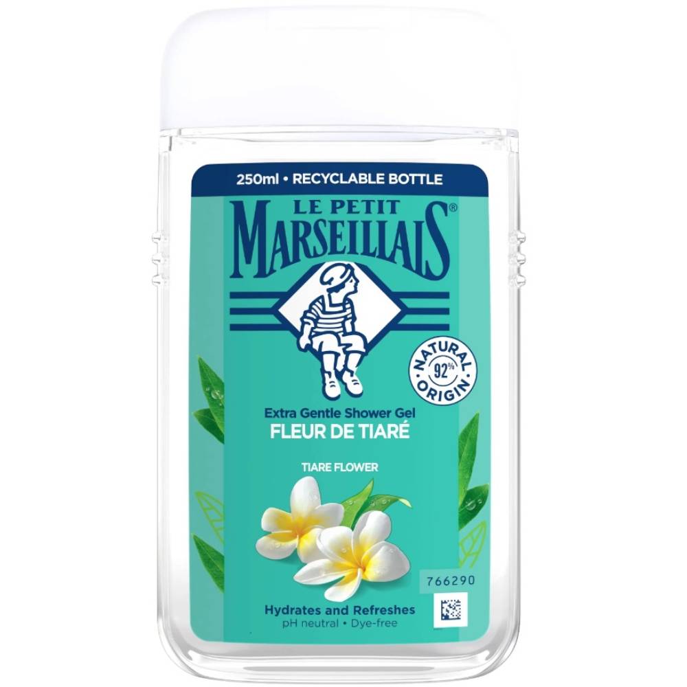 Гель для душу Le Petit Marseillais Extra Gentle Shower Gel Tiare Flower 250 мл (3574661711539)