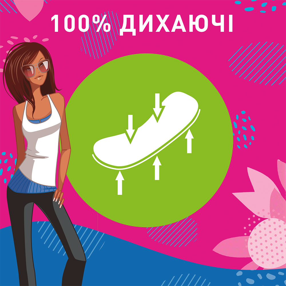 Ежедневные прокладки Carefree Cotton Feel Aloe 30шт (8002110312365) Вид прокладки