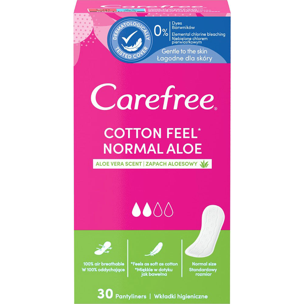 Ежедневные прокладки Carefree Cotton Feel Aloe 30шт (8002110312365)