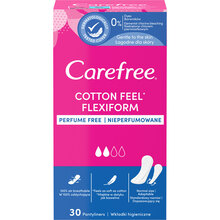 Щоденні прокладки Carefree Cotton Feel FlexiForm 30 шт. (3574661257044)