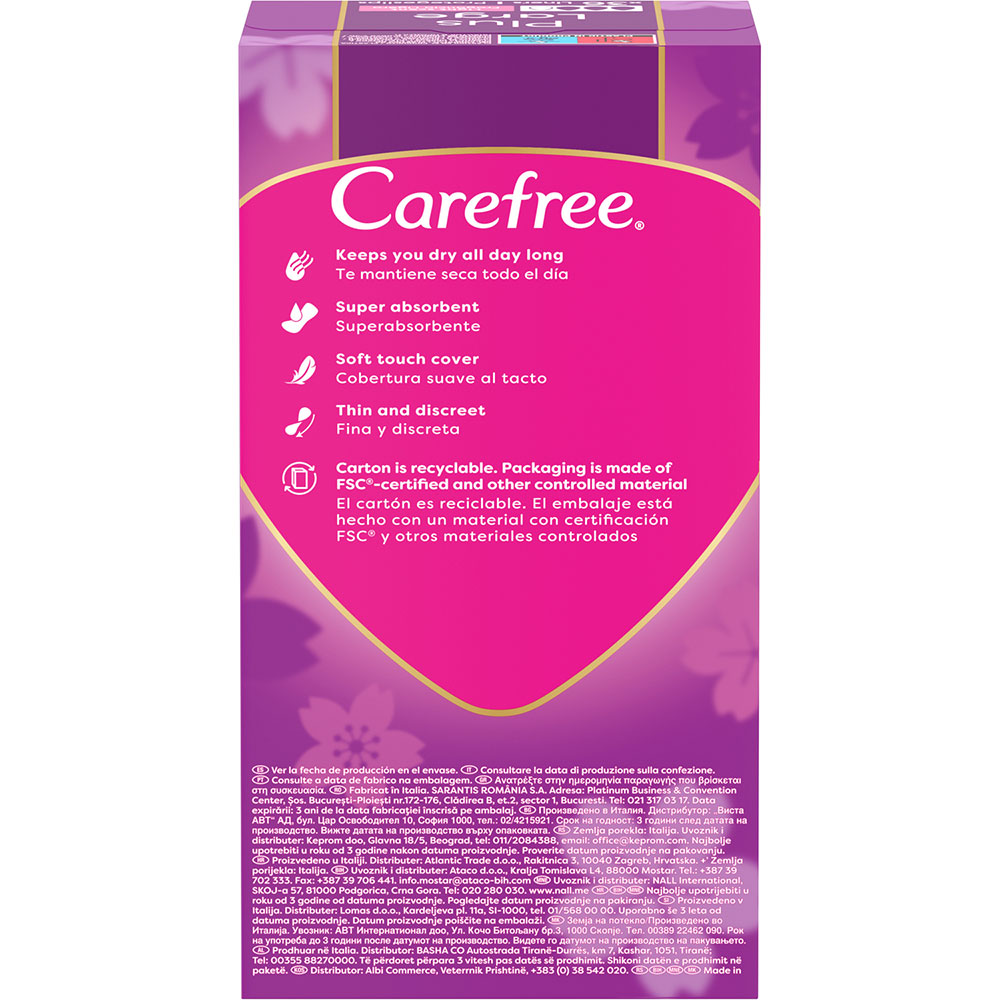 Ежедневные прокладки Carefree Plus Large 36 шт (3574661487540) Особенности 3 капли, без крылышек, ароматизация