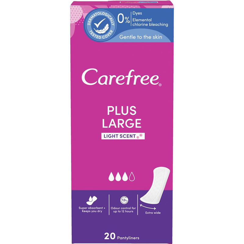 Ежедневные прокладки Carefree Plus Large 20 шт (3574661487649)