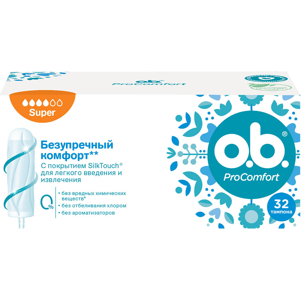 Тампоны o.b. ProComfort Super 32 шт (3574661047188)