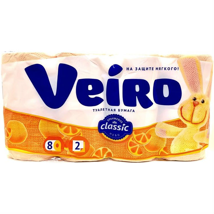 

Туалетная бумага VEIRO Classic (5С28ж), Туалетний папір Classic пастель