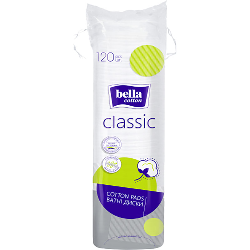 Ватные диски BELLA Cotton classic 120 шт (BC-082-O120-U01)