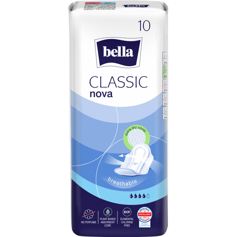 Гігієнічні прокладки BELLA Classic Nova 10 шт (BE-012-RW10-W04)