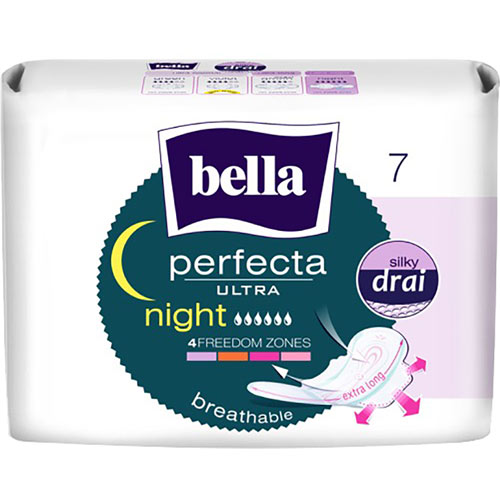 Гигиенические прокладки BELLA Perfecta Ultra Night silky drai 7 шт (BE-013-MW07-028)