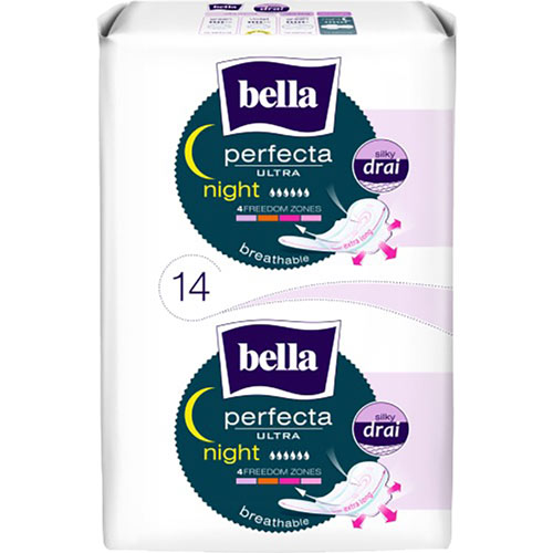 Гігієнічні прокладки BELLA Perfecta Ultra Night silky drai 14 шт (BE-013-MW14-027)