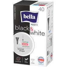 Ежедневные прокладки BELLA Panty Slim white & black 40 шт (BE-022-TN40-G02)