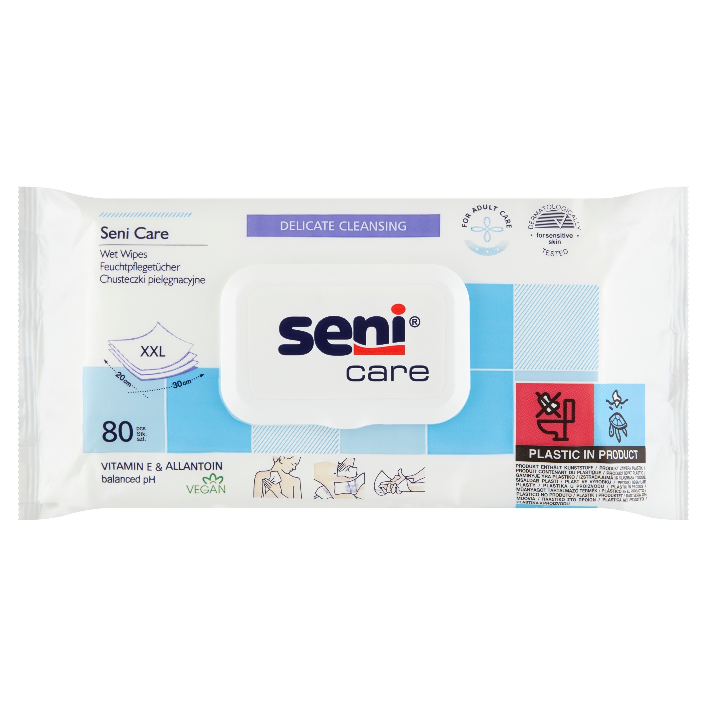 Влажные салфетки Seni Care 80 шт (SE-231-WK80-003)