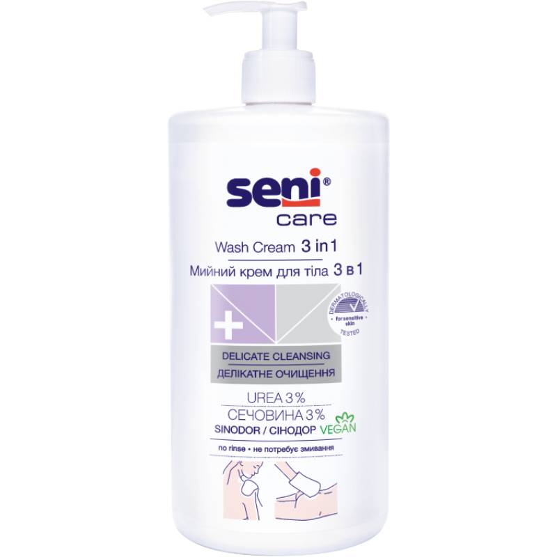 Крем для тіла Seni Care Wash Cream 3 1 1000 мл (SE-231-B01L-13U)