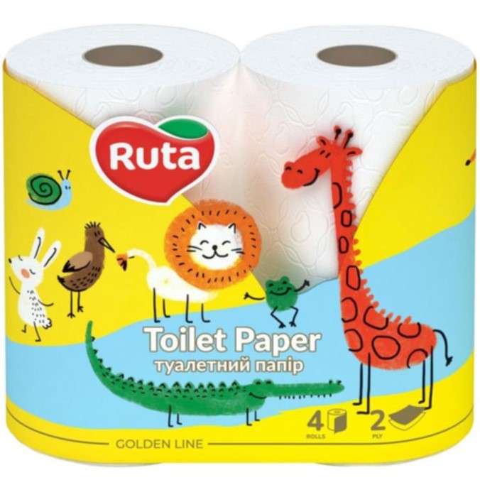 Туалетная бумага RUTA Kids 4 шт (58770283)