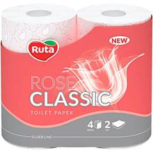 Туалетная бумага RUTA Classic Rose 4рулона 2слоя (4820202894131)