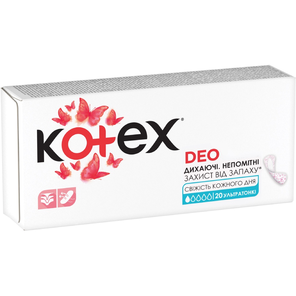 Ежедневные прокладки KOTEX Ultra Slim Deo 20 шт (5029053548241) Категория для женщин