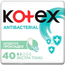 Ежедневные прокладки KOTEX Antibac Extra Thin 40 шт (5029053549149)