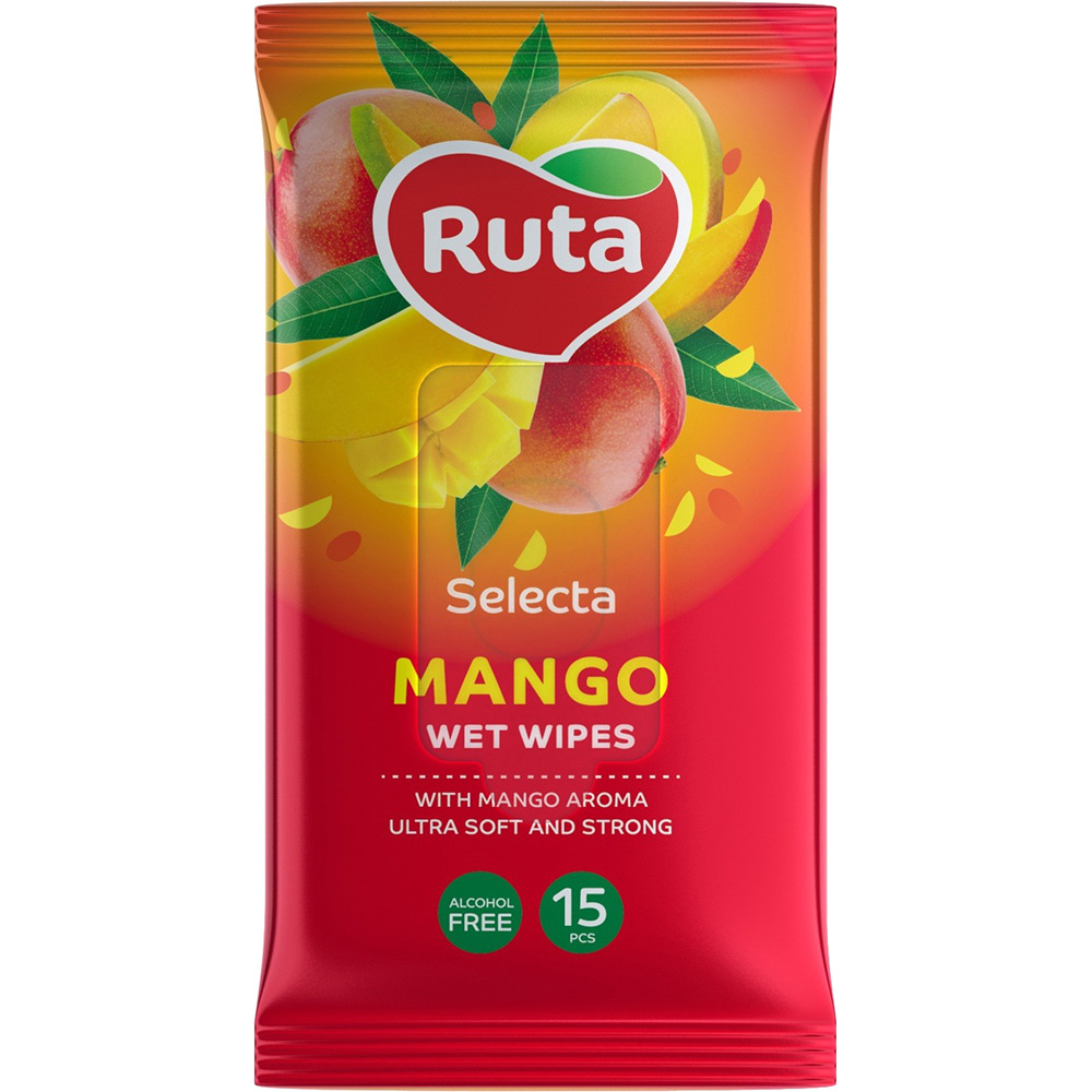 Влажные салфетки Ruta Selecta Mango 15 шт. (4820202892434)