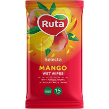 Вологі серветки Ruta Selecta Mango 15 шт. (4820202892434)