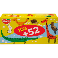 Серветки паперові RUTA Kids 2 шари 155 шт (4820023748422)