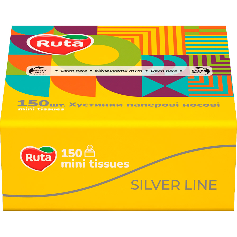 Носовые платки Ruta Mini Tissues 150 шт 2 слоя (4820202894193)