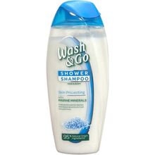 Шампунь-гель для душу WASH&GO 2в1 Захист шкіри з морськими мінералами 250 мл (8008970053141)