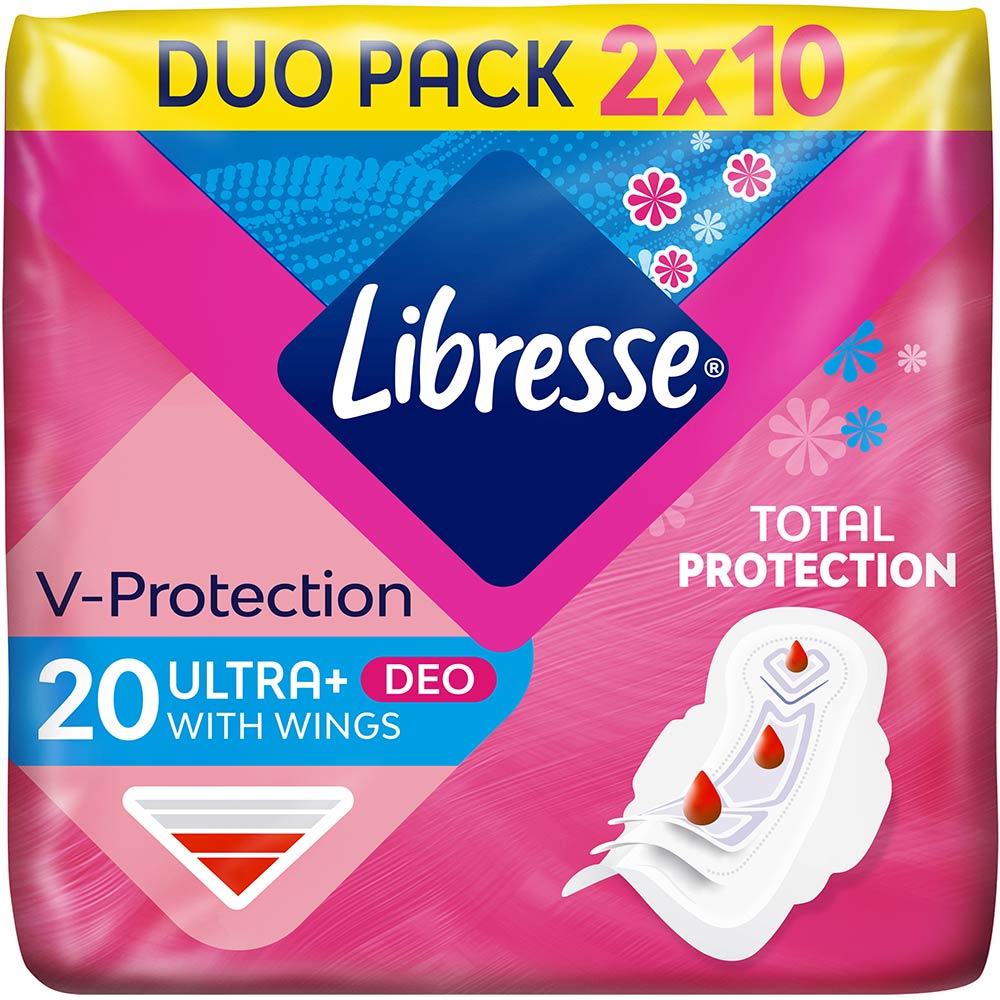 Гигиенические прокладки Libresse Ultra Normal Soft deo 20 шт (7322540356847) Особенности 4 капли, с крылышками