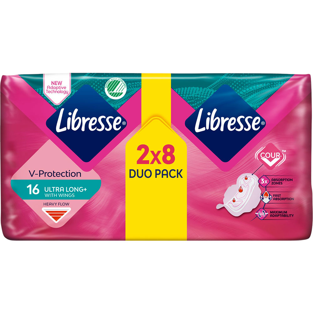 Гигиенические прокладки Libresse Ultra Super Soft 16 шт (7322540388442) Особенности 5 капель, с крылышками