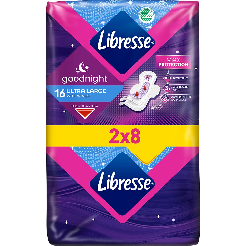 Гигиенические прокладки Libresse Ultra Goodnight Large 16 шт (7322540960273) Вид прокладки