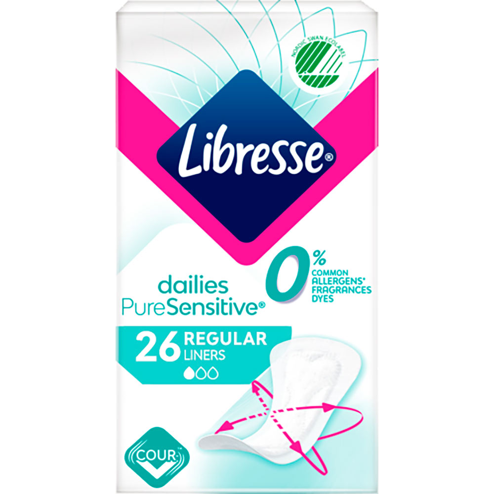 Прокладки гігієнічні LIBRESSE Pure Sensitive Normal 26шт. (7322541161914)