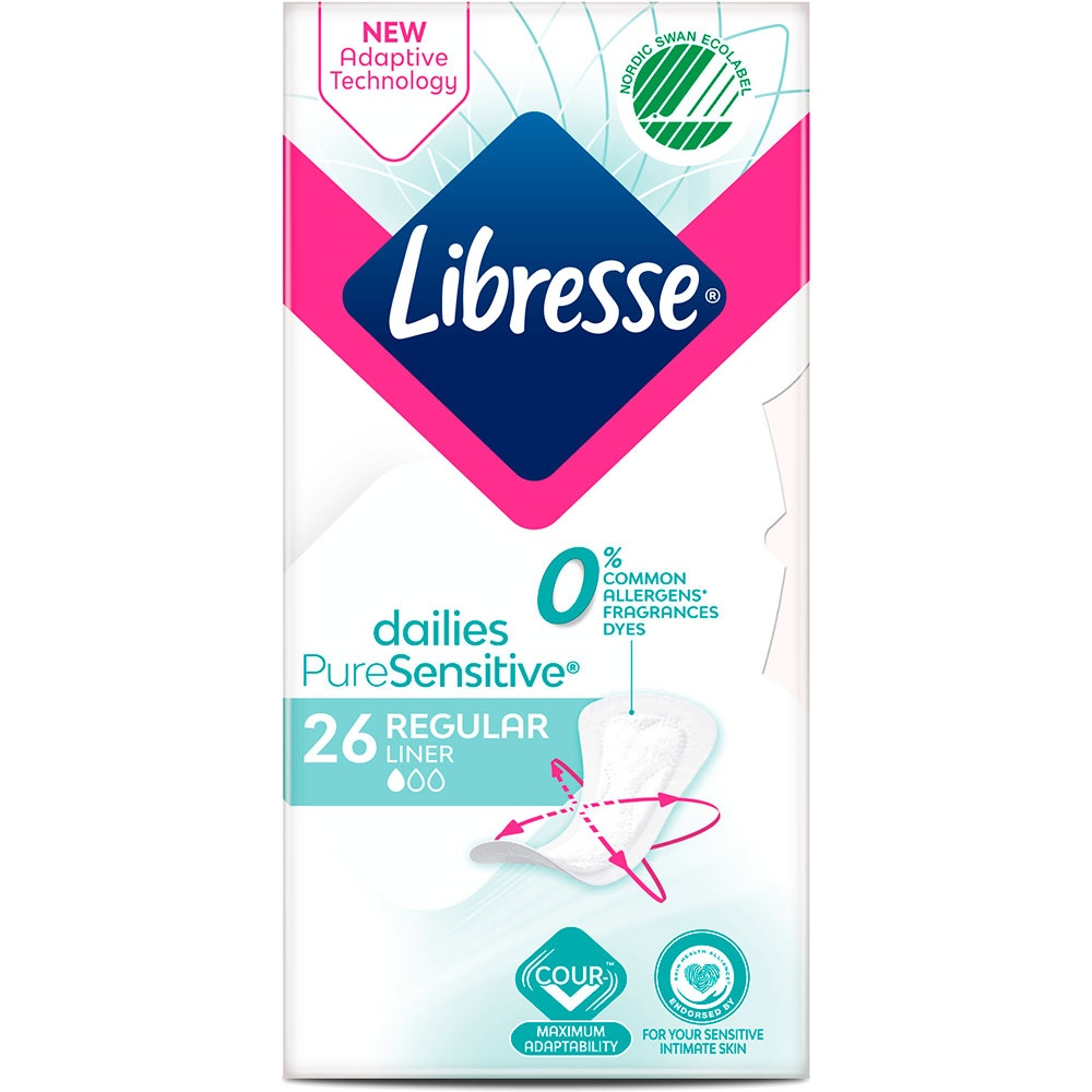 Прокладки гигиенические LIBRESSE Pure Sensitive Normal 26шт. (7322541161914) Вид прокладки