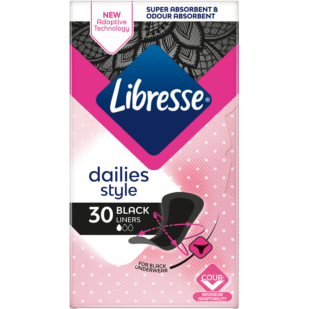 Прокладки гигиенические LIBRESSE Daily Fresh Normal Black 30шт (7322540919516)