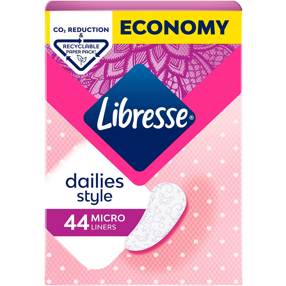 Прокладки гигиенические LIBRESSE Daily Fresh Micro Refill 44шт (7322540510591) Вид прокладки