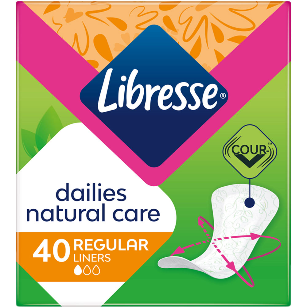 Прокладки гігієнічні LIBRESSE Dailies Natural Care Regular 40шт (7322540306392)