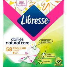 Прокладки гігієнічні LIBRESSE Natural Care Normal Mu 58шт (7322540575453)