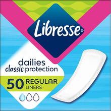 Прокладки гігієнічні LIBRESSE Classic Pantyliners Regular 50шт (7322540157093)