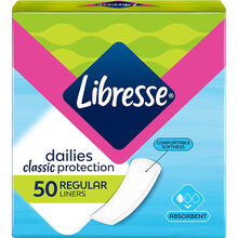 Прокладки гігієнічні LIBRESSE Classic Pantyliners Regular 50шт (7322540157093)