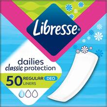 Прокладки гігієнічні LIBRESSE Dailies Classic Protection Deo 50шт (7322540261455)