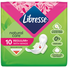 Гигиенические прокладки Libresse Natural Care Ultra Clip Normal 10 шт (7322540523300)