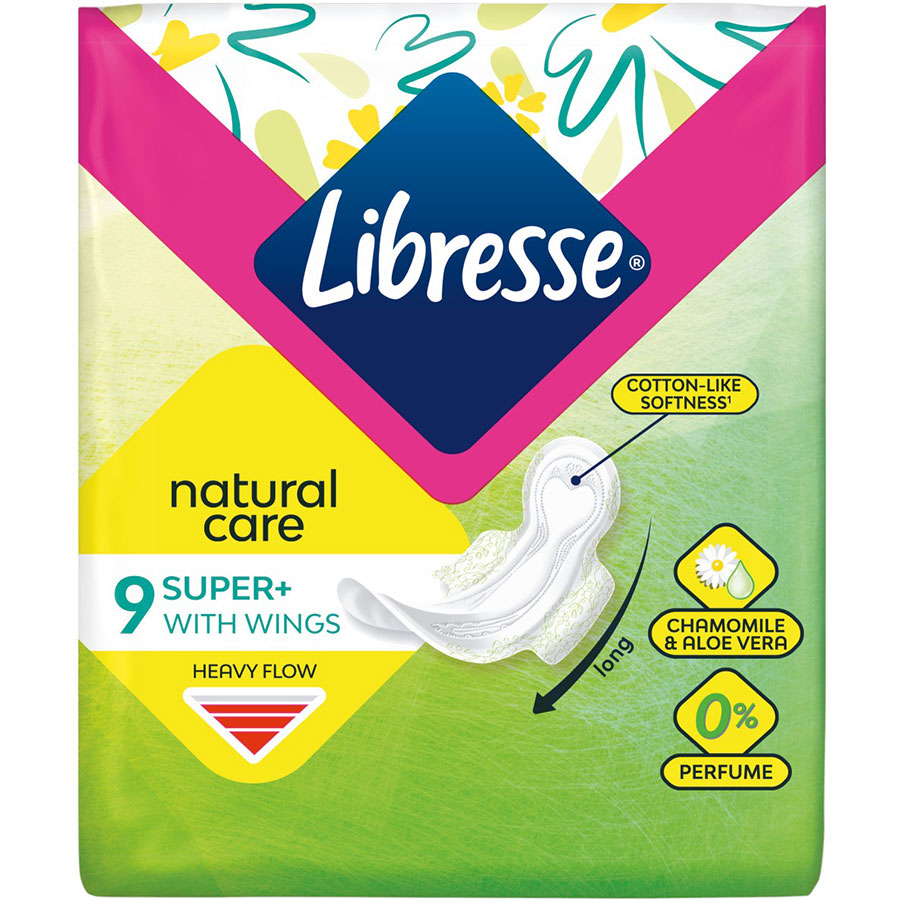 Гигиенические прокладки Libresse Natural Care Ultra Clip Super 9 шт (7322540523744)