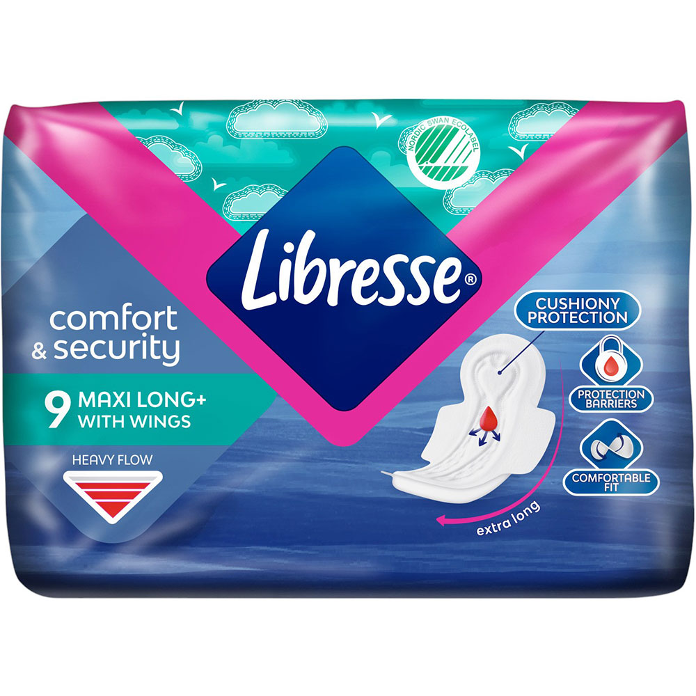 Гигиенические прокладки Libresse Maxi Long Soft 9 шт (7322540591927) Вид прокладки