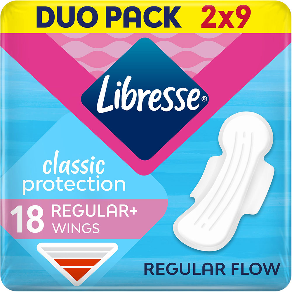 Гигиенические прокладки Libresse Classic Protection Regular 18 шт (7322541233604) Вид прокладки