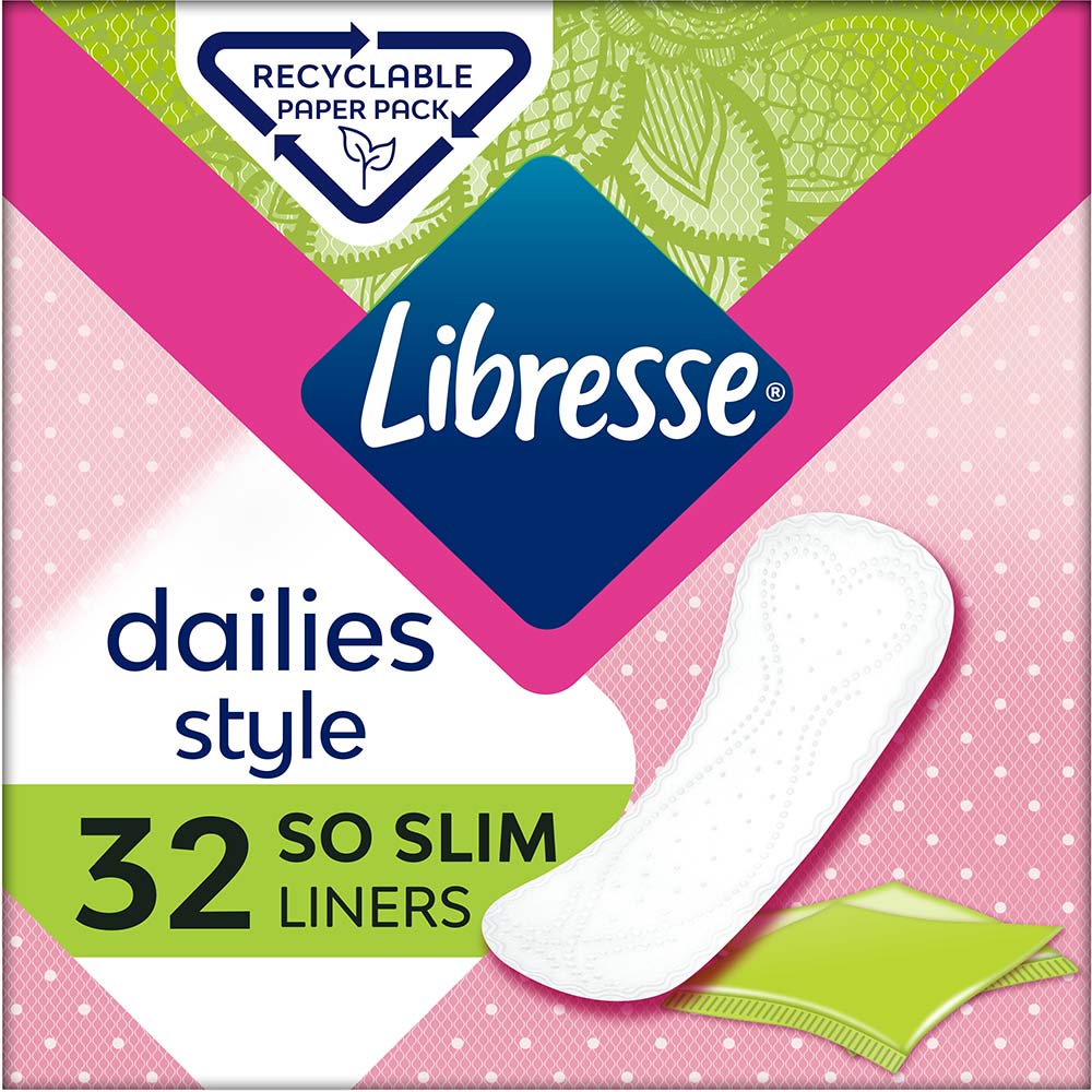 Ежедневные прокладки Libresse Dailies Style 32 шт. (7322540083934) Вид прокладки
