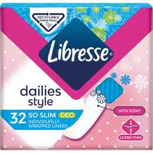 Ежедневные прокладки Libresse Dailies Style Deo 32 шт (7322540465099)