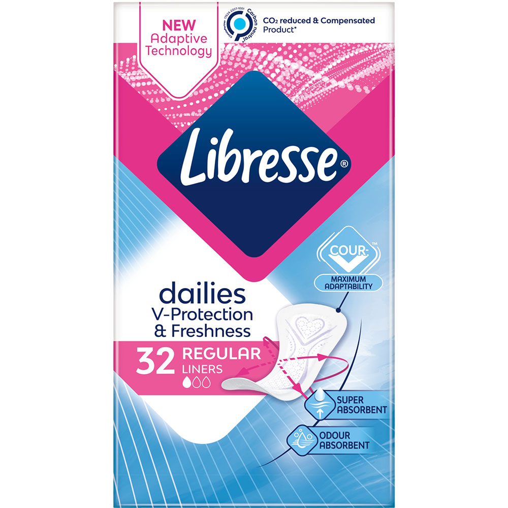 Щоденні прокладки Libresse Dailies Fresh Regular 32 шт (7310791255231) Вид прокладки