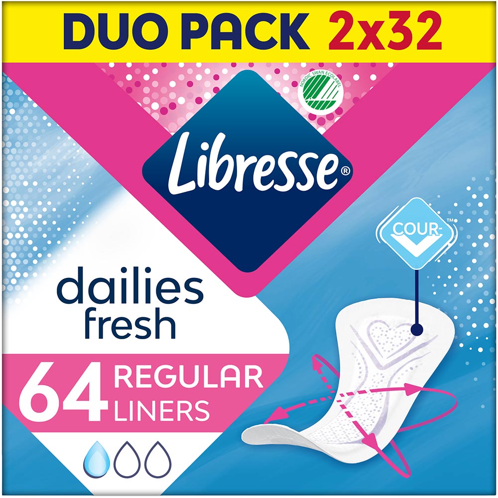 Ежедневные прокладки Libresse Dailies Regular 64 шт (7322540082210)