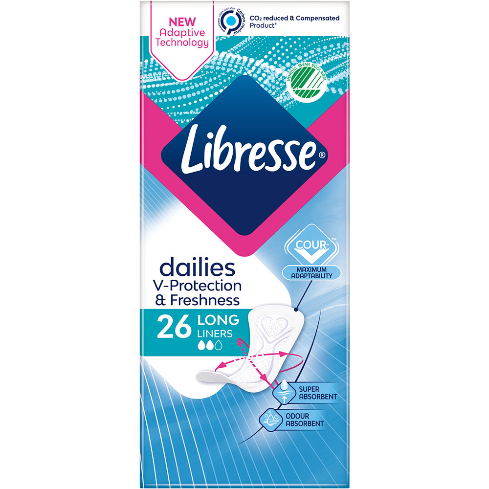 Ежедневные прокладки Libresse Dailies Fresh Long 26 шт (7322540802702)