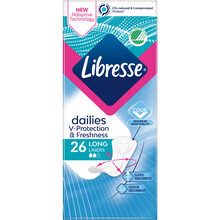 Ежедневные прокладки Libresse Dailies Fresh Long 26 шт (7322540802702)
