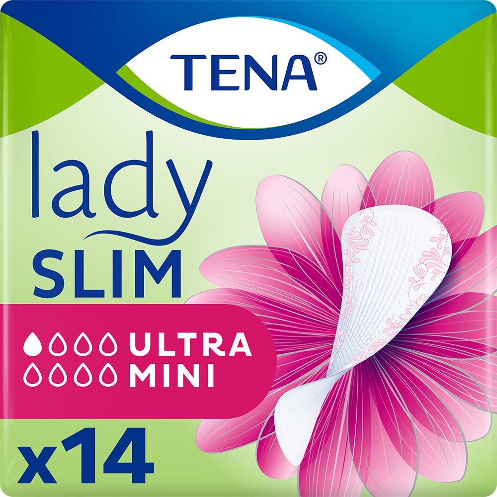 Прокладки урологічні TENA Lady Slim Ultra Mini 14шт (7322541115832)