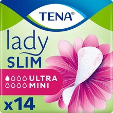 Прокладки урологические TENA Lady Slim Ultra Mini 14шт (7322541115832)