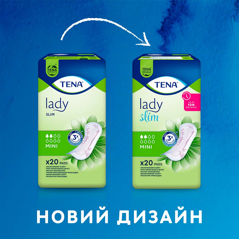 Прокладки урологічні TENA Lady Slim Mini 10шт (7322540853254) Комплектація 10 шт