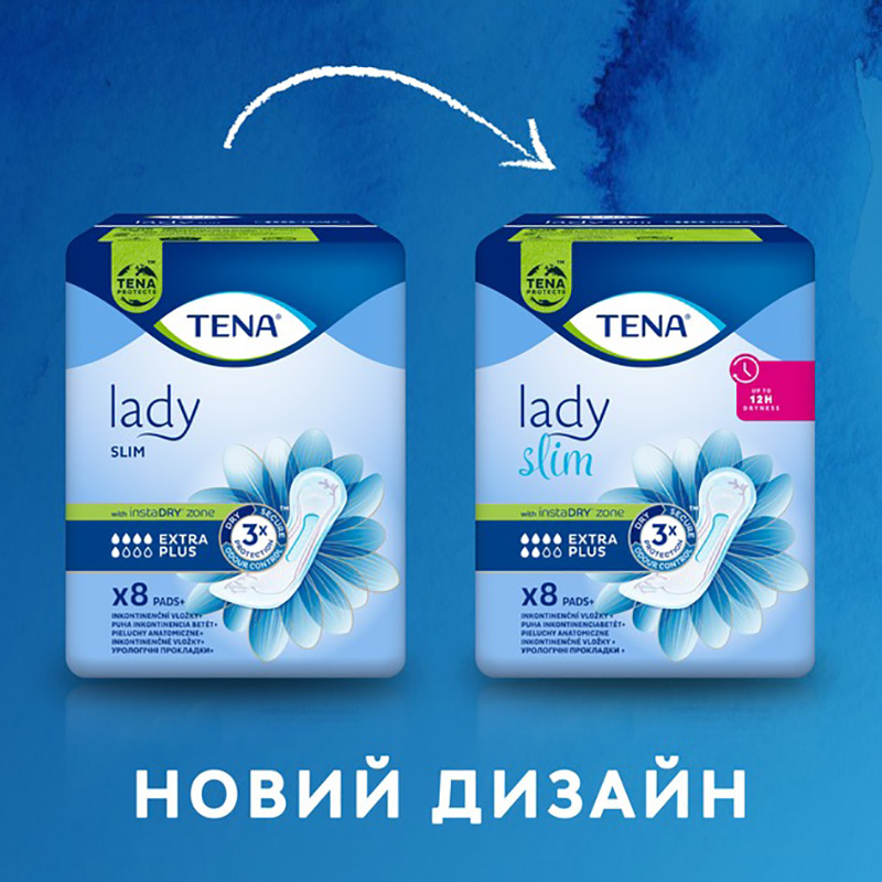 Прокладки урологические TENA Lady Slim Extra Plus 8 (7322541451473) Особенности Впитываемость: 6 капель